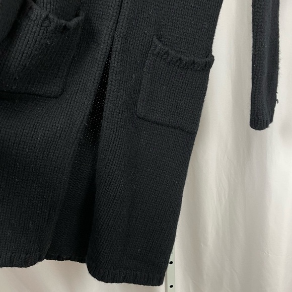 Roots Lambswool XS Longline Knit Collared Retro Cardigan Sweater Dress Coat - Picture 5 of 9